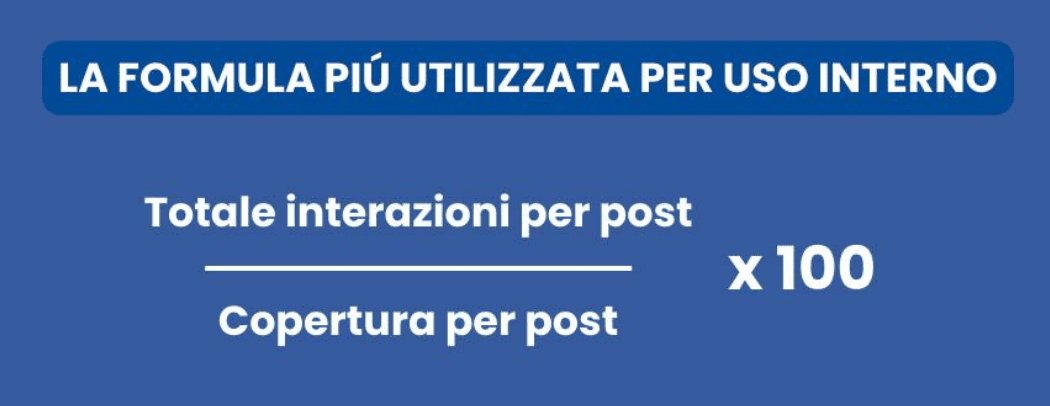 calcolo engagement rate post