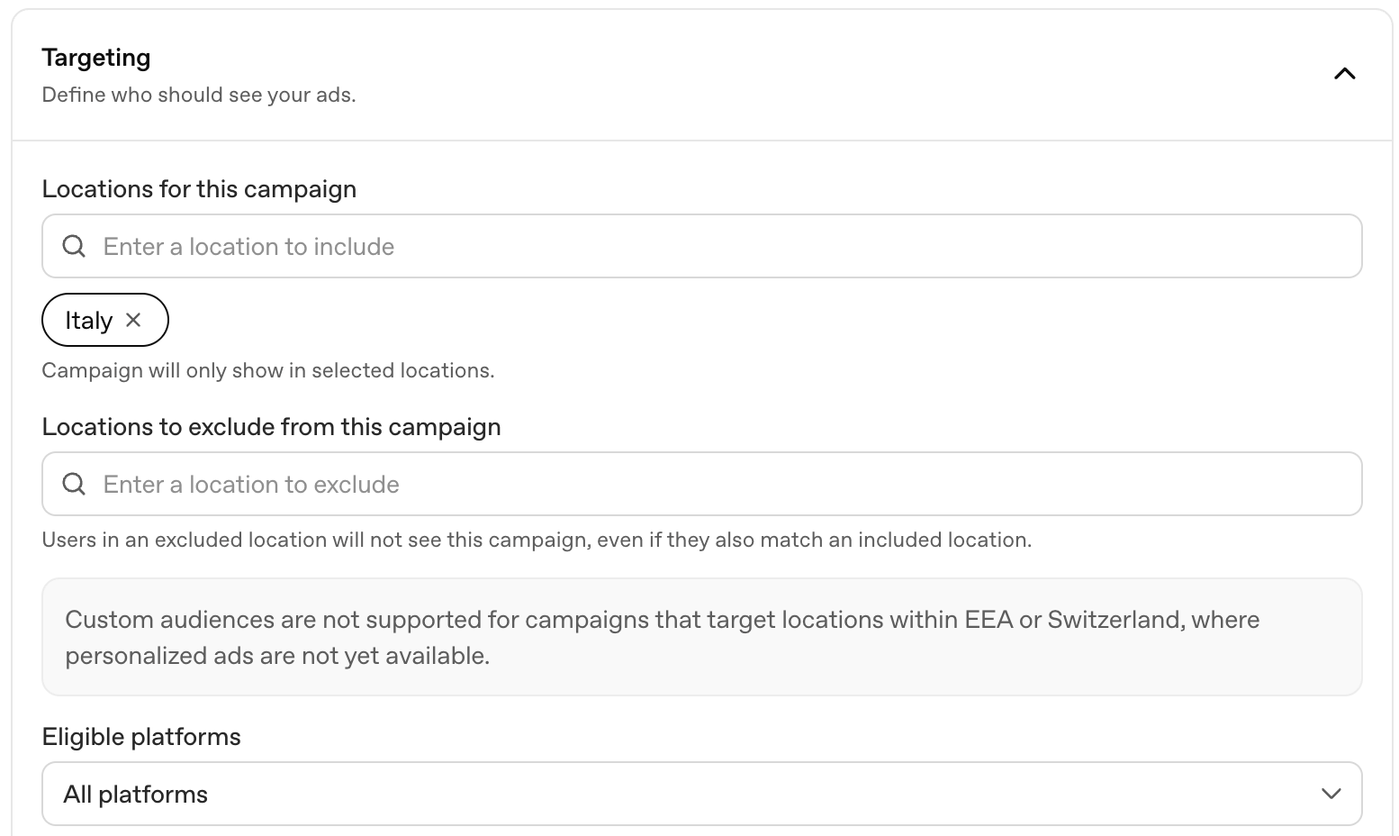 targeting ChatGPT Ads